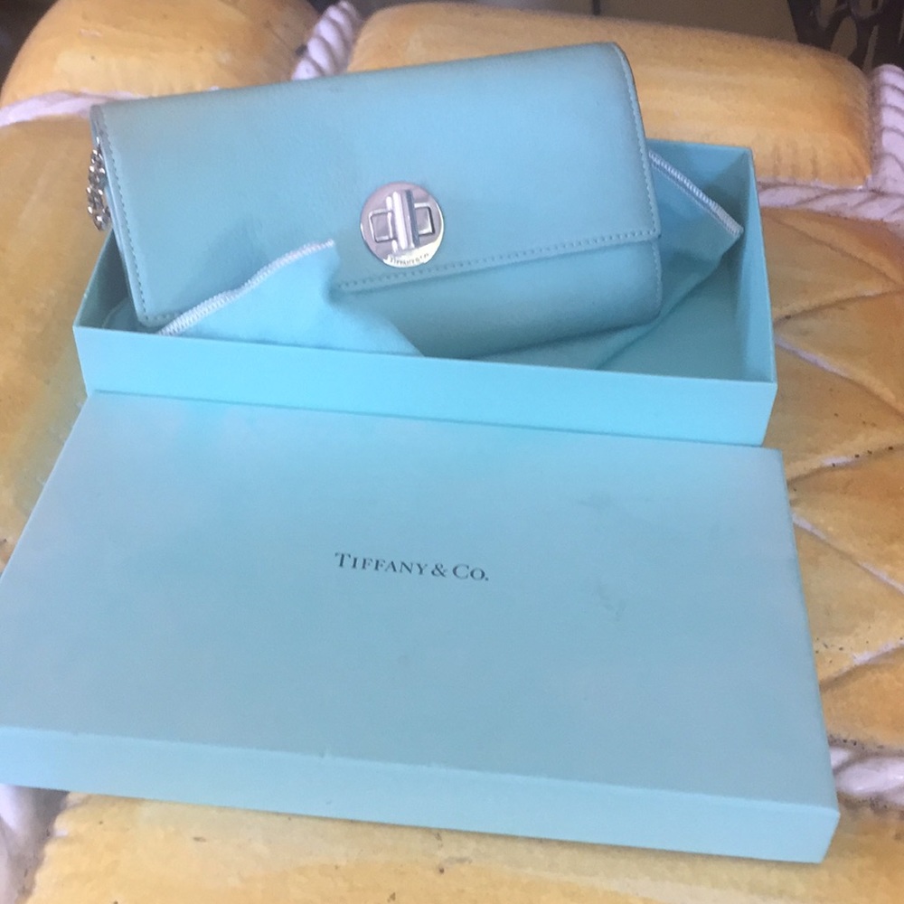 Tiffany WOC iconic Tiffany Blue clutch wallet